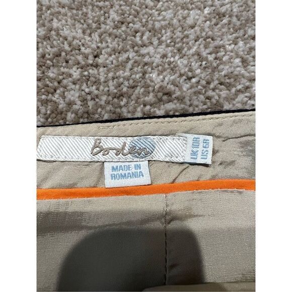 Boden women skirt viscose beige lined back zip size 6 - Picture 3 of 8